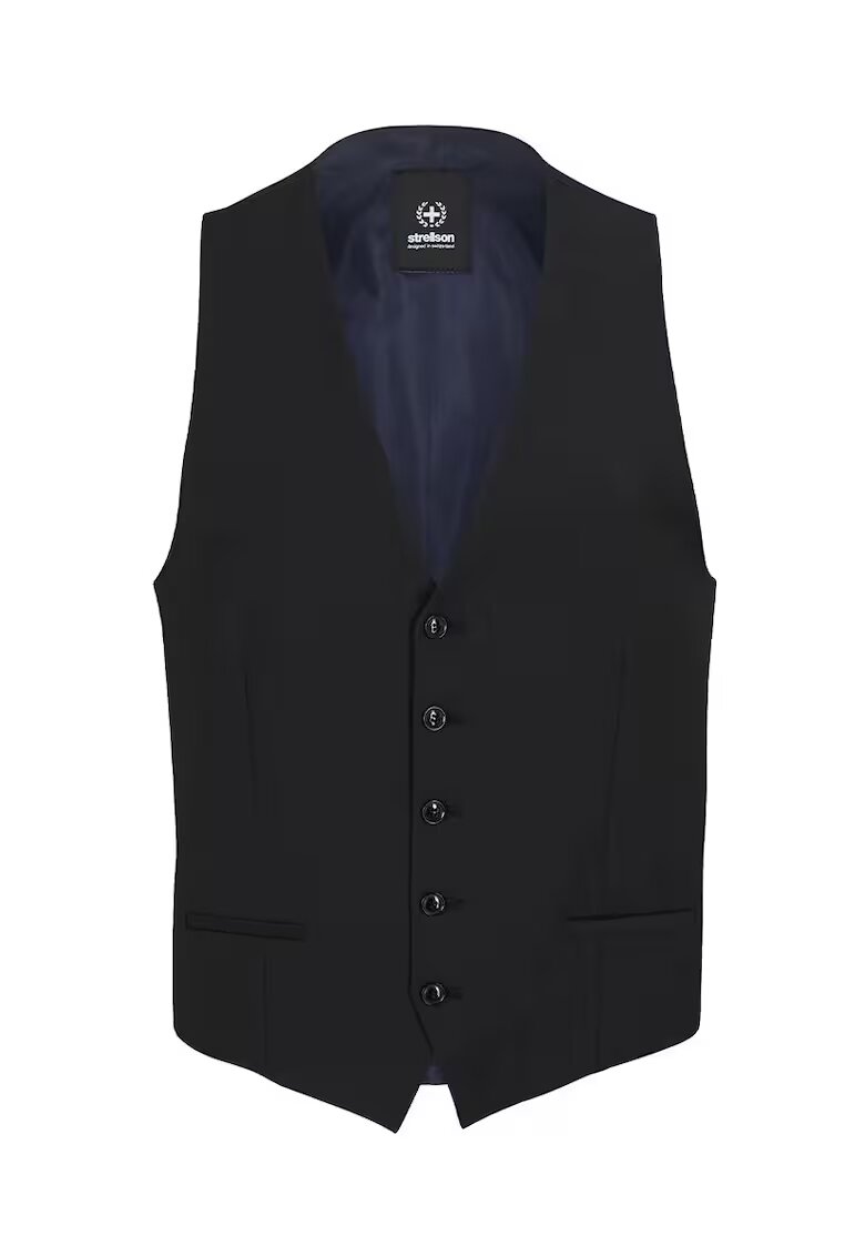 Strellson Vesta regular fit cu inchidere printr-un singur rand de nasturi STR1 - Negru