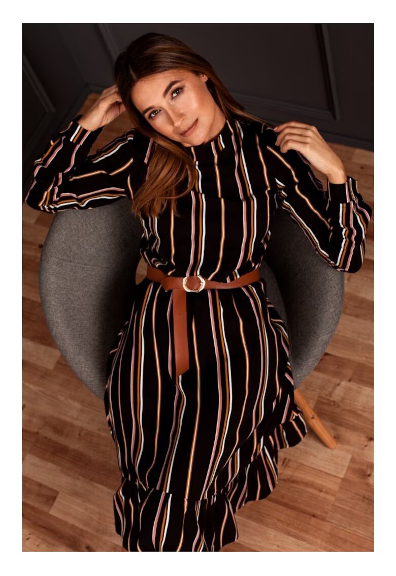 Style Rochie dungata cu curea - model 1 - Multicolor