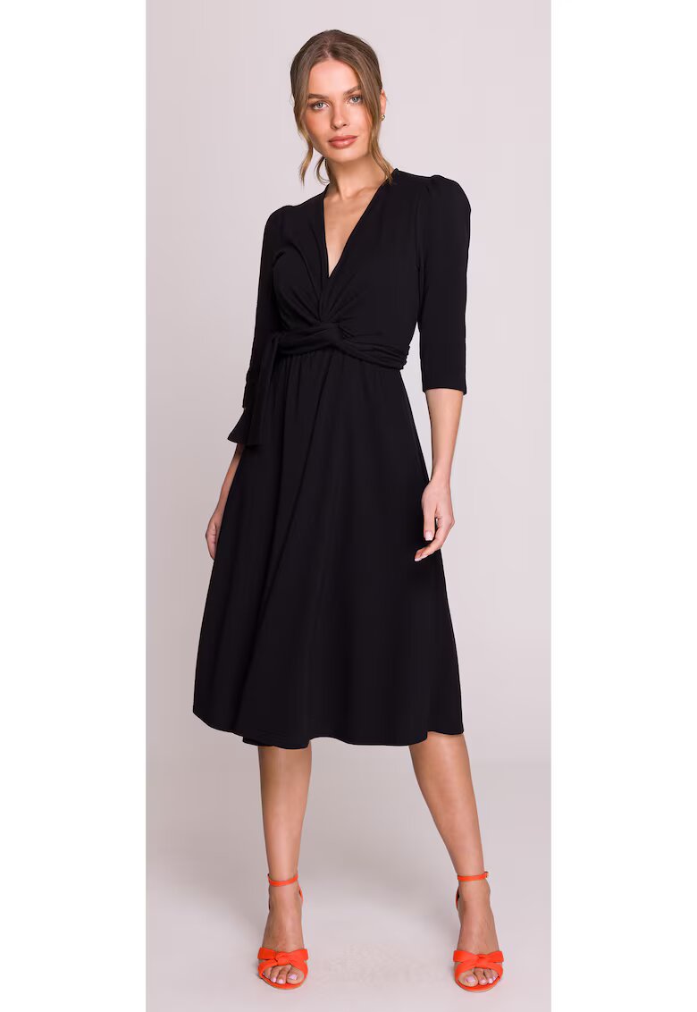 Stylove Rochie cu impletitura - - Negru