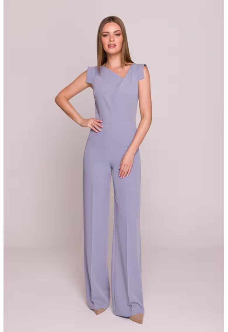 Stylove Salopeta cu decolteu asimetric - - Violet deschis