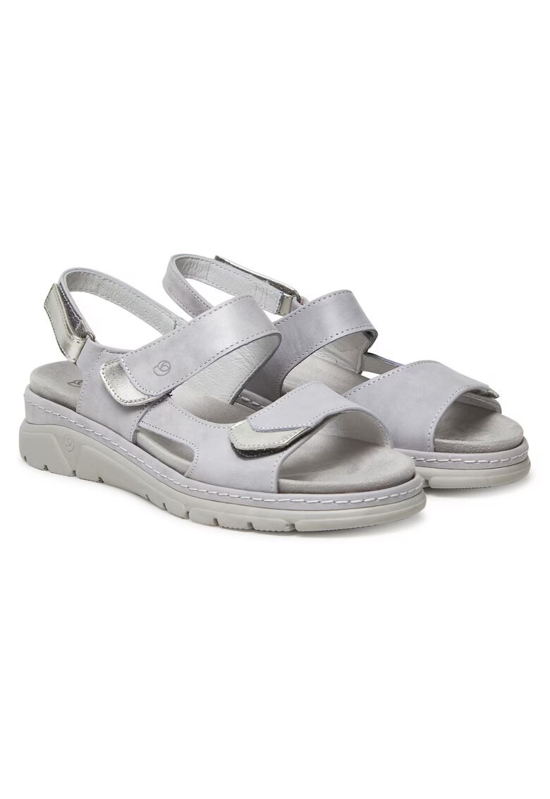 Suave Sandale dama Hellgrau - piele naturala - gri deschis