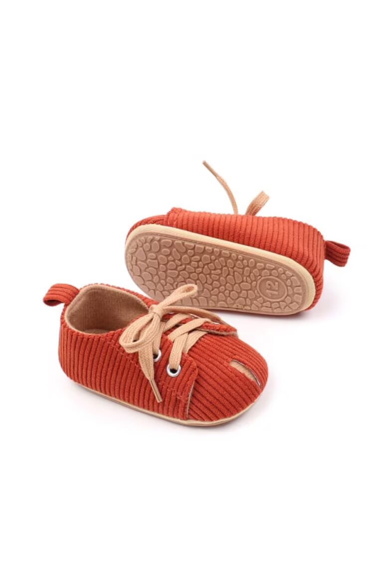 Superbaby Pantofi Casual - Textil - Tip Reiat - Baieti - Siret - Caramiziu