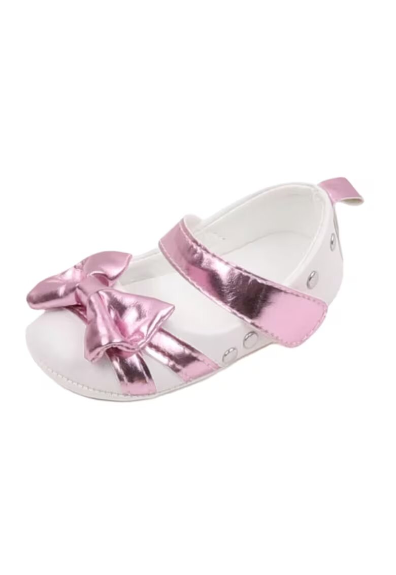 Superbaby Pantofi Elegant - Piele lacuita - Fete - Alb - Lila - Alb/Lila