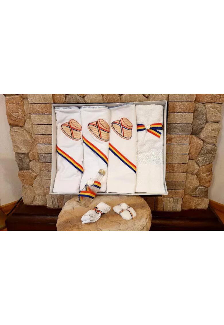 Superbaby Trusou Botez Baietei Cu Clop Brodat - Alb - Diverse - Set - Bumbac - Baieti - Alb - 1-3 luni