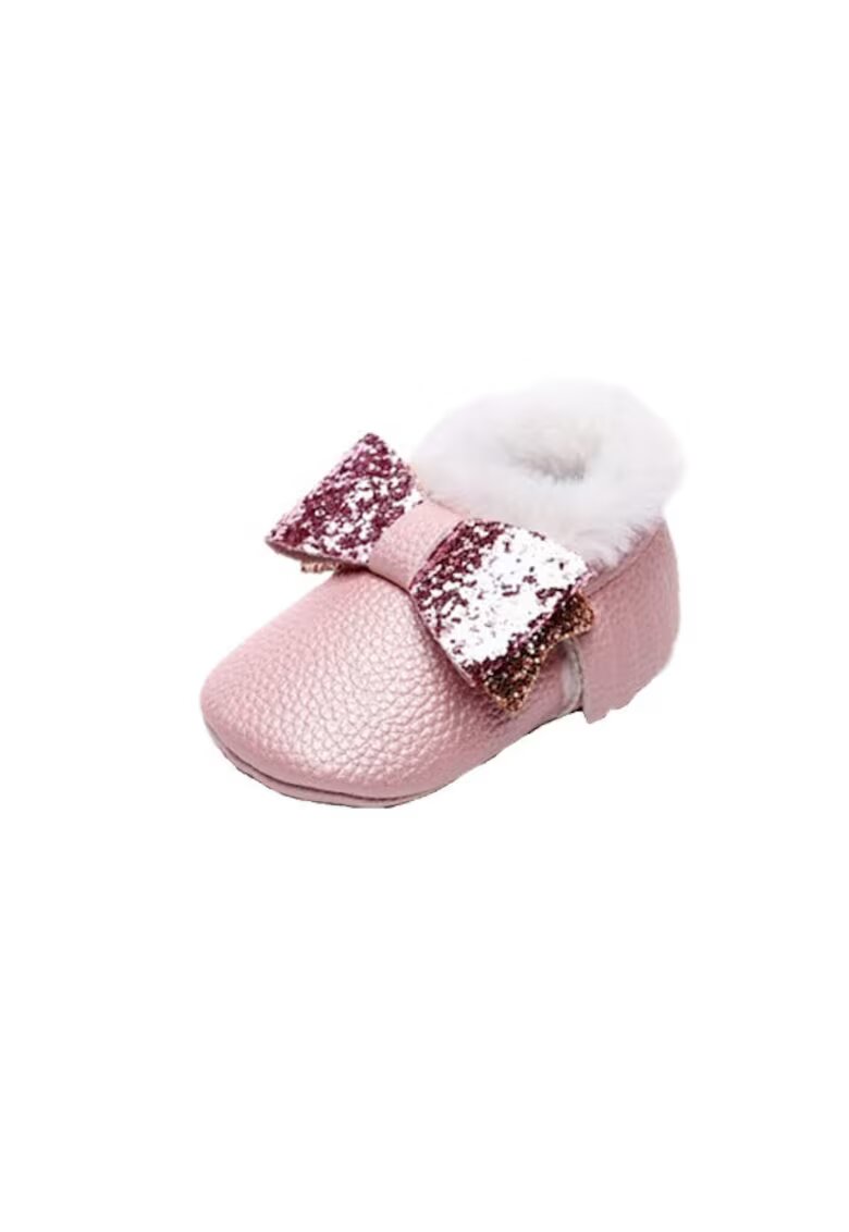 SuperBebeShop Pantofi Imblaniti - Model Shine - Fete - Fara inchidere - Roz