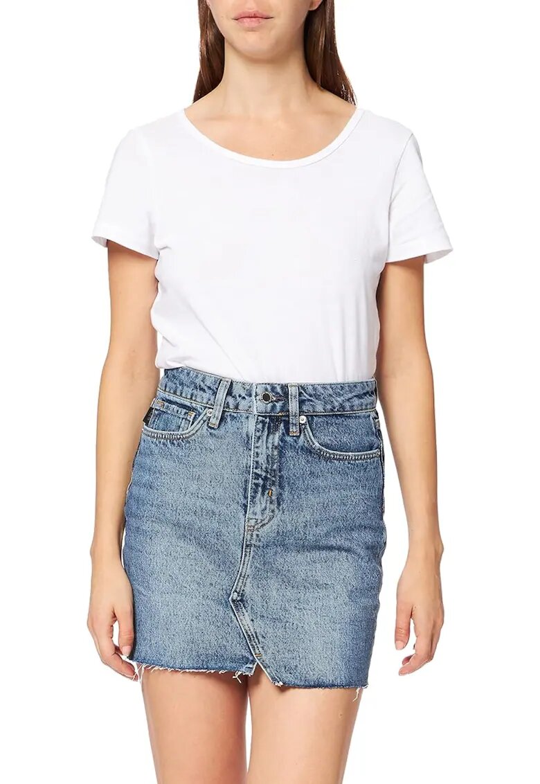 Superdry  Co Fusta mini din denim cu terminatie nefinisata