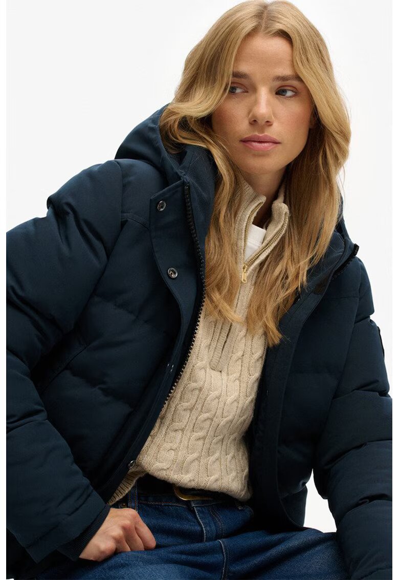 Superdry  Co Geaca bomber cu vatelina Everest - Albastru ultramarin
