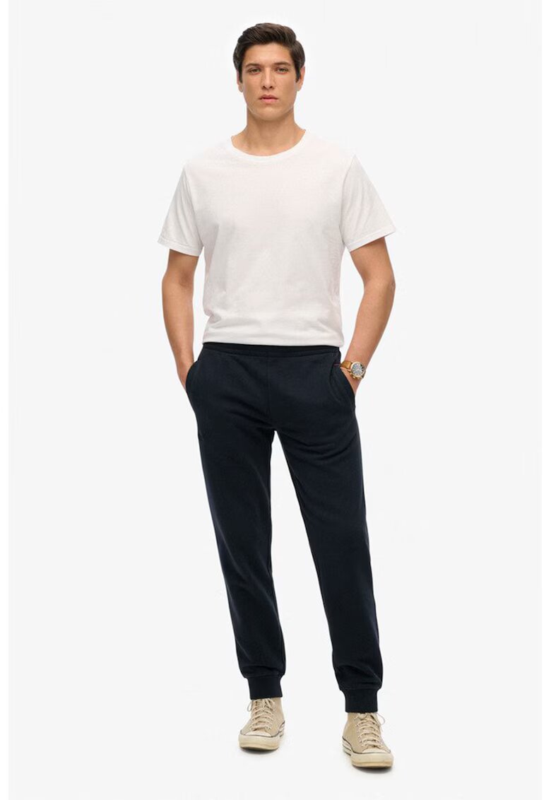 Superdry  Co Pantaloni de trening conici Essential - Albastru ultramarin
