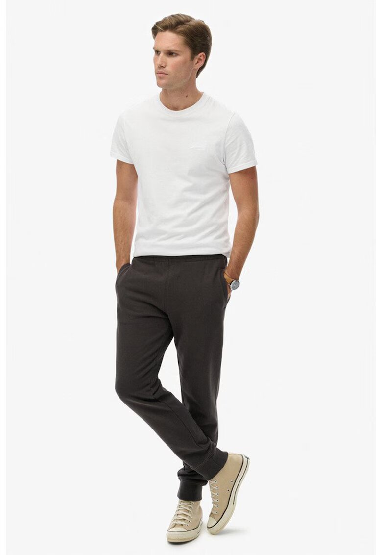 Superdry  Co Pantaloni de trening conici Essential - Gri antracit