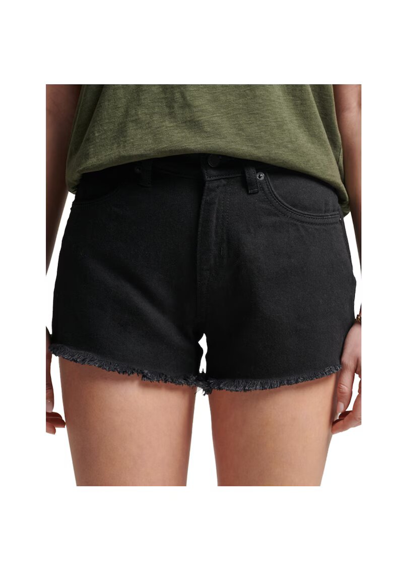 Superdry  Co Pantaloni scurti din denim cu terminatii nefinisate