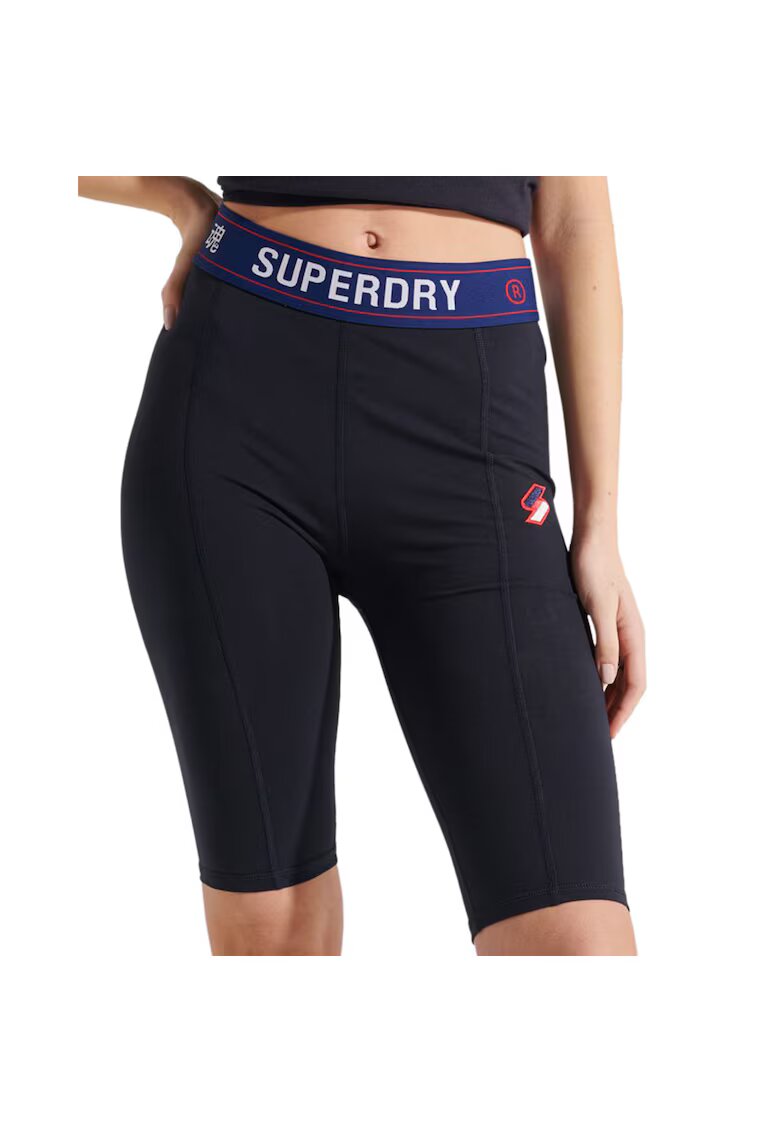 Superdry  Co Pantaloni sport dama Superdry - bumbac/elastan - bleumarin -