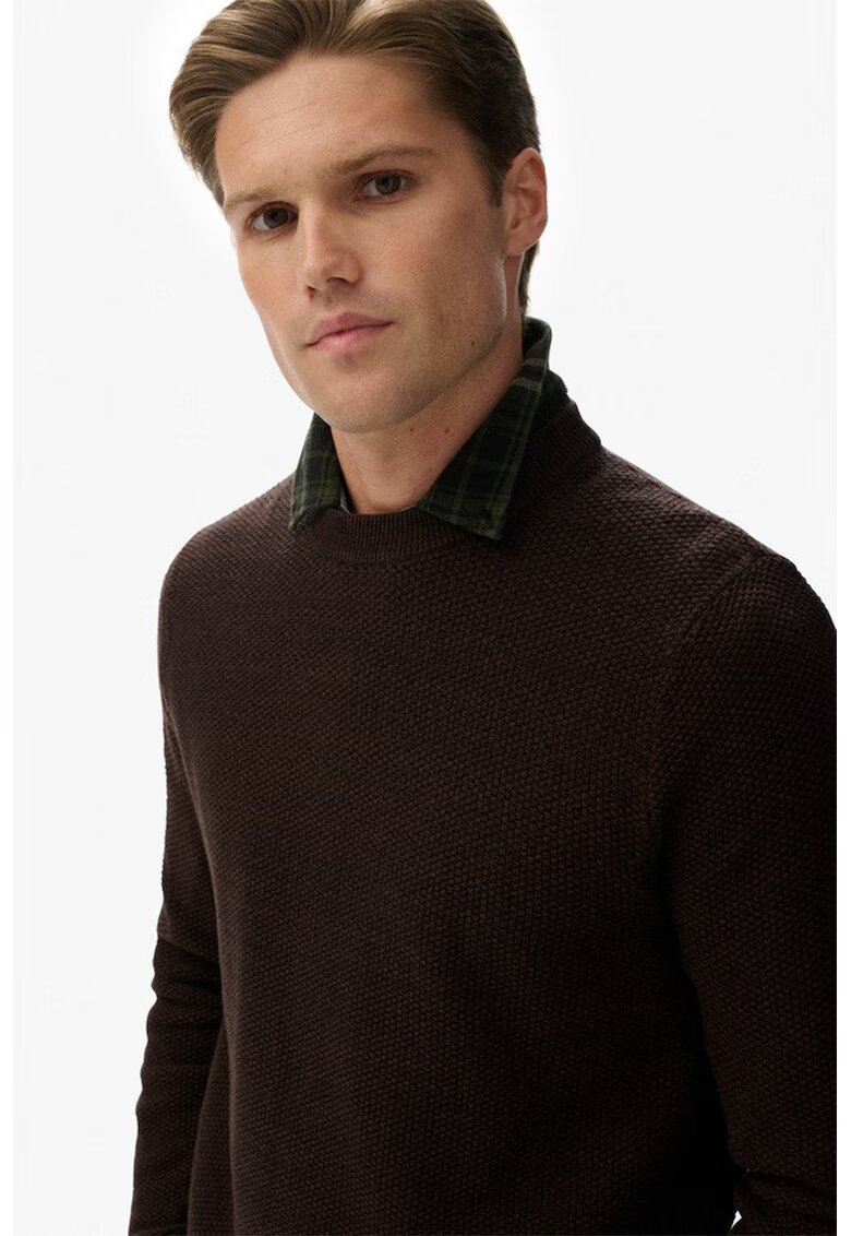 Superdry  Co Pulover regular fit din bumbac organic - Maro