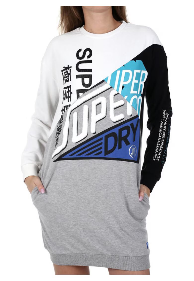 Superdry  Co Rochie colorblock cu buzunare laterale -