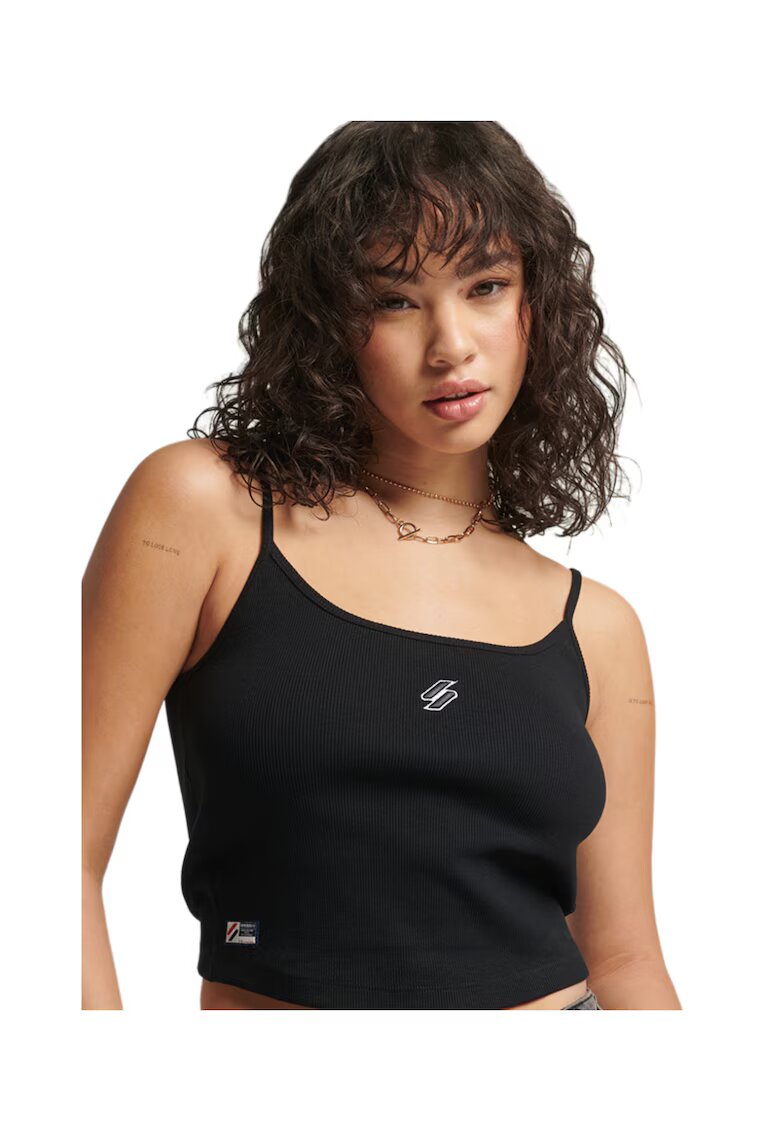 Superdry  Co Top striat cu bretele ajustabile -