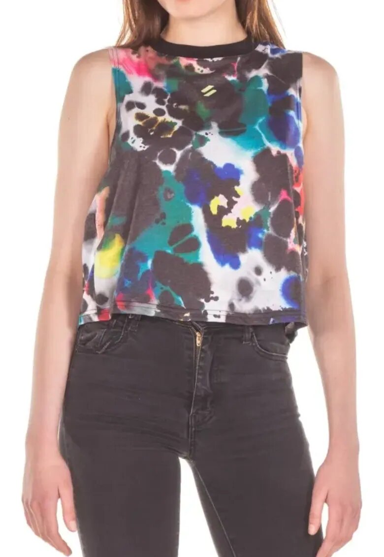 Superdry  Co Tricou dama SUPERDRY Run Cropped Loose - negru