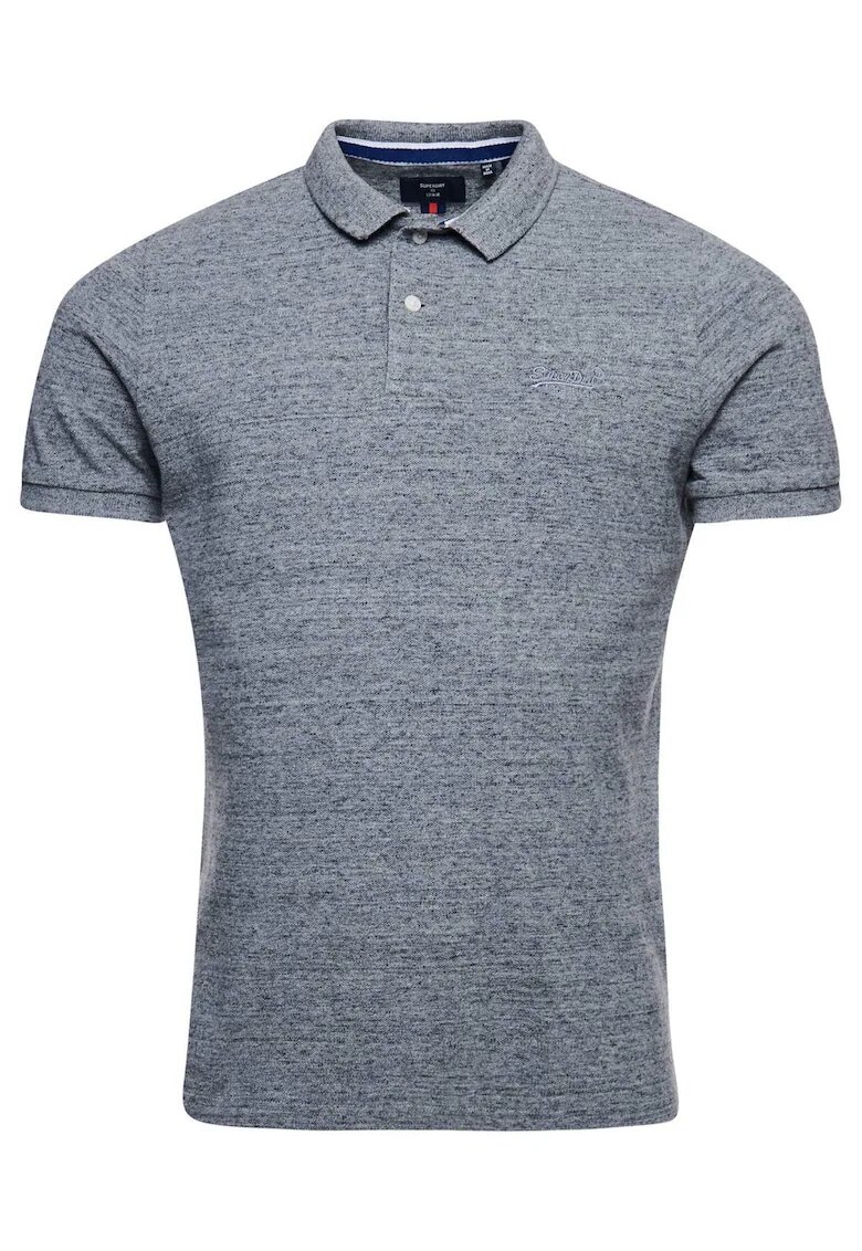 Superdry  Co Tricou polo din material pique Classic - Gri