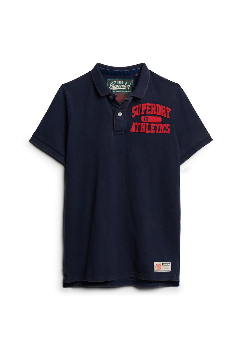 Superdry  Co Tricou polo Vintage Athletic - Albastru inchis