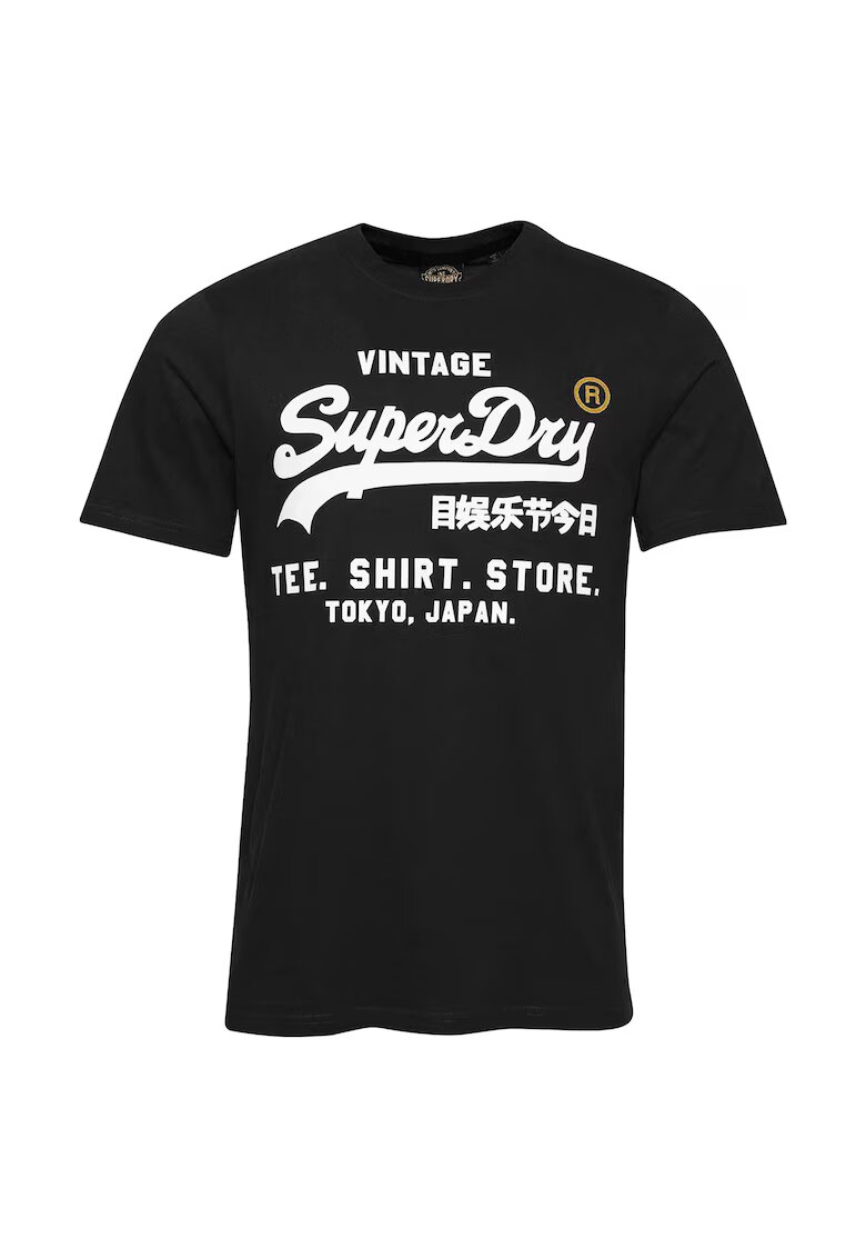 Superdry  Co Tricou relaxed fit Vintage Store Classic - Negru