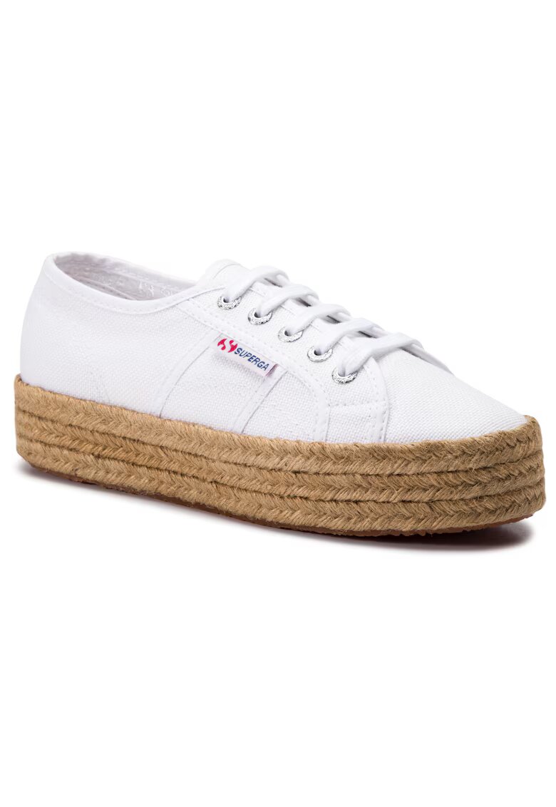 Superga Espadrile pentru femei - 201085660 - material textil - alb -