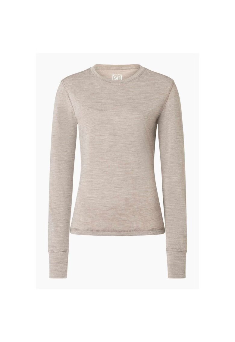 Supernatural Bluza de corp din amestec de lana TUNDRA175 - pentru dame - culoarea kaki - Kaki