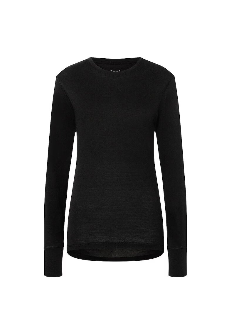 Supernatural Bluza de corp din amestec de lana TUNDRA175 - pentru dame - culoarea negru - Negru
