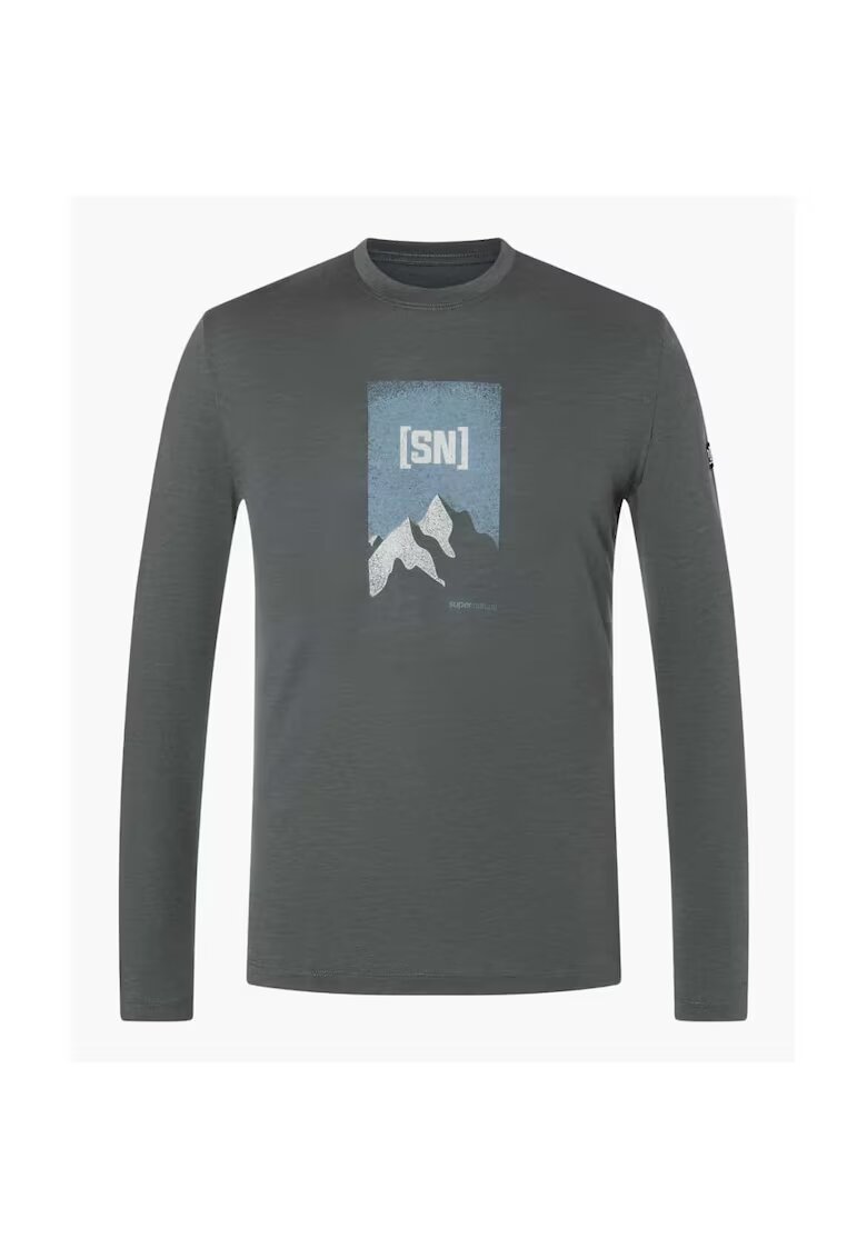 Supernatural Bluza din amestec de lana M 2 PITCH - pentru barbati - culoarea Gri - M - Gri