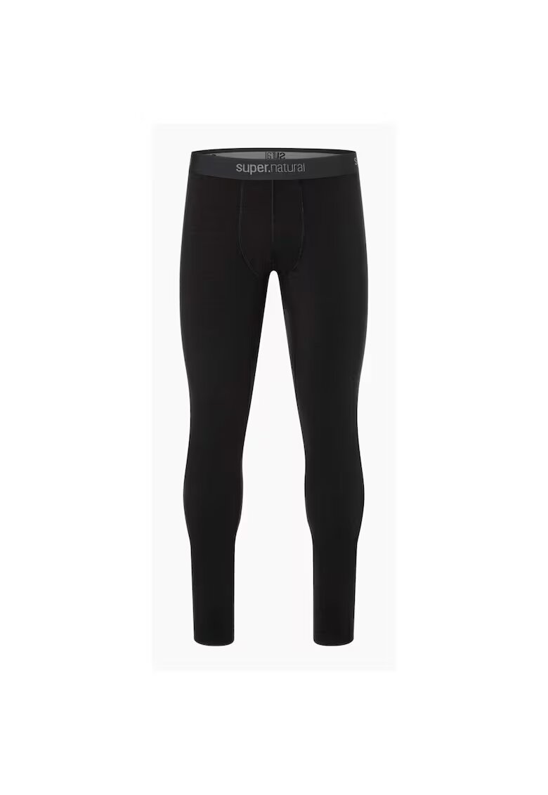 Supernatural Pantaloni de corp din amestec de lana ARCTIC230 TIGHT - pentru barbati - culoarea negru - Negru