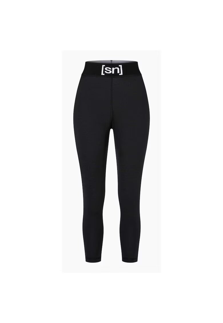 Supernatural Pantaloni de corp din amestec de lana TUNDRA175 TIGHT 3/4 - pentru femei - culoarea negru
