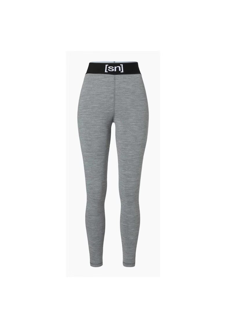 Supernatural Pantaloni de corp din amestec de lana TUNDRA175 TIGHT - pentru femei - culoarea gri - Gri