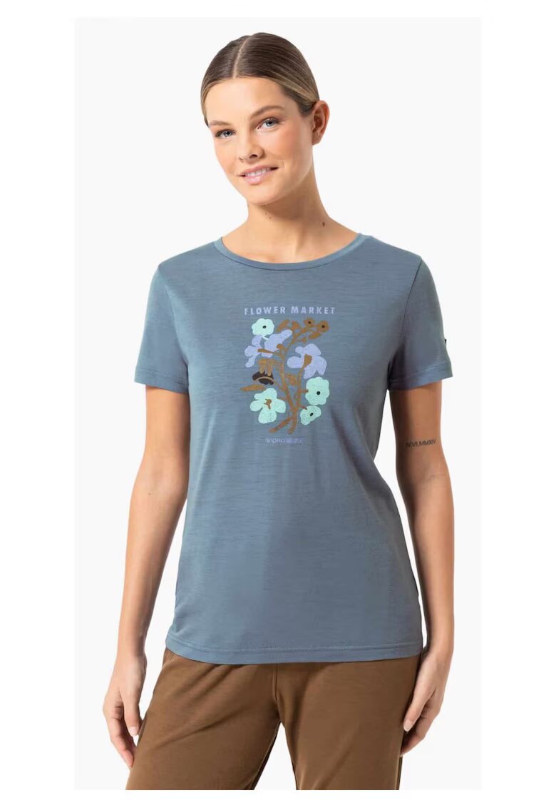 Supernatural Tricou din amestec de lana Flower Market - Gri