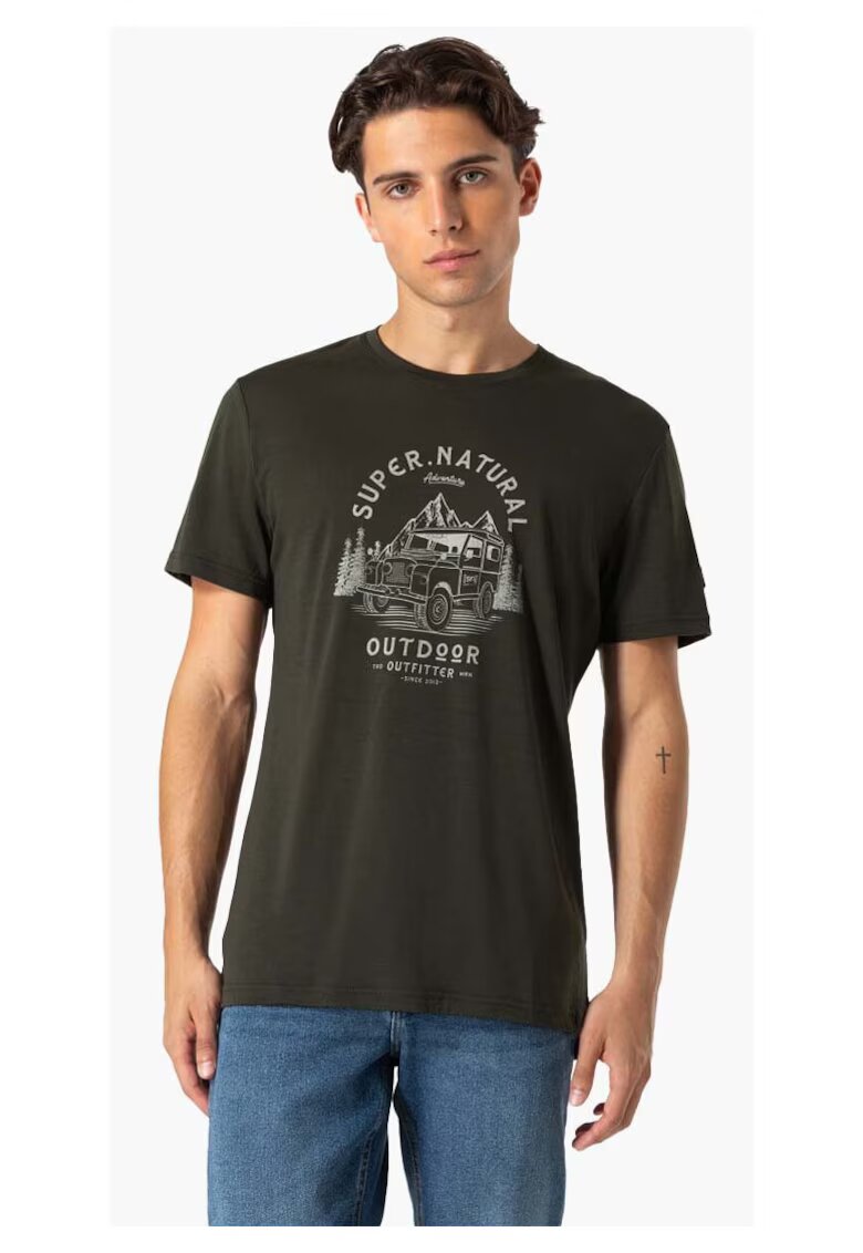 Supernatural Tricou din lana pentru barbati SN – Landi negru marimea