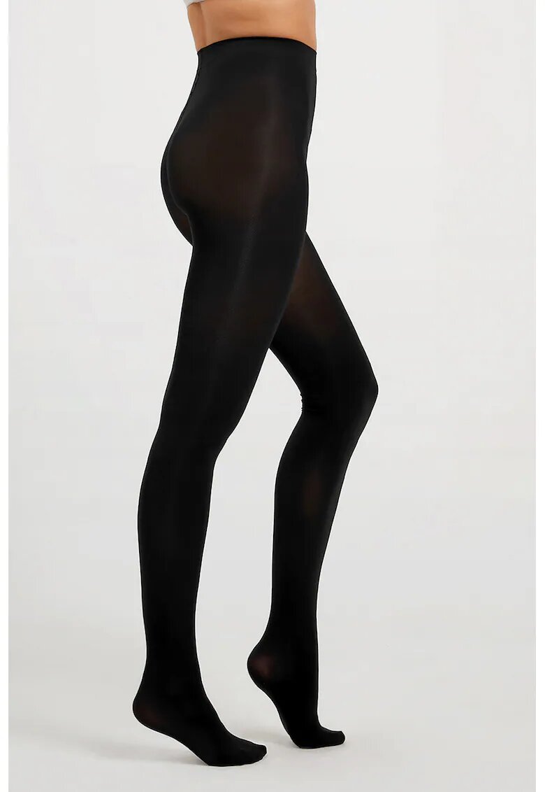 Suwen Dres uni cu talie elastica - Negru