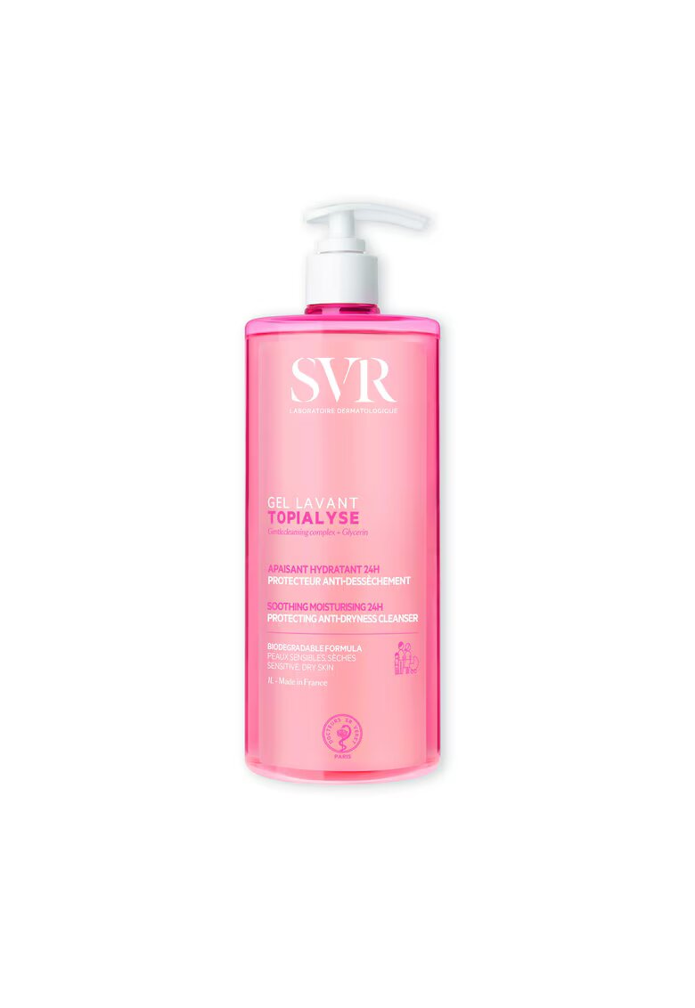 SVR Gel de dus Topialyse - pentru piele sensibila si uscata - 1000 ml
