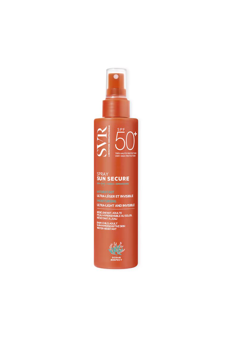 SVR Spray lapte Sun Secure pentru pielea sensibila - 200 ml - 50 SPF