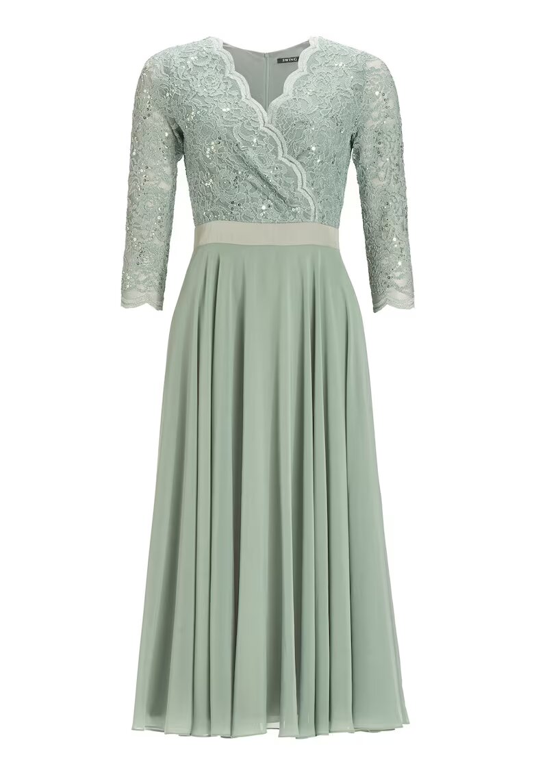 SWING Rochie dama 5AE29100 - Poliester - Verde - Verde