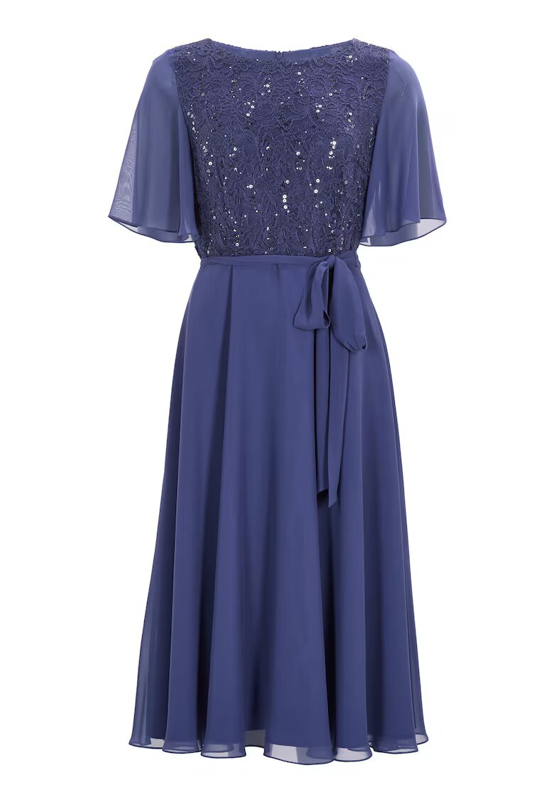SWING Rochie dama 5AI02500 - Poliester - Albastru - Albastru