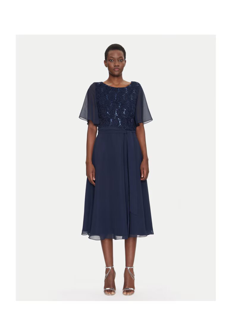 SWING Rochie dama 5AI02500 - Poliester - Bleumarin - Bleumarin