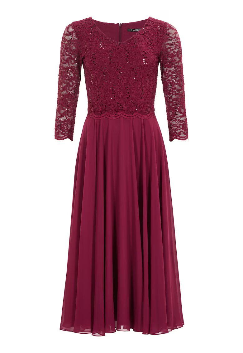 SWING Rochie dama 5AI08900 - Poliester - Visiniu
