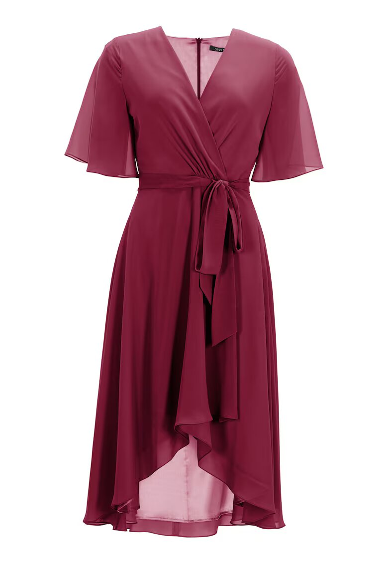 SWING Rochie dama 5AI10200 - Poliester - Visiniu