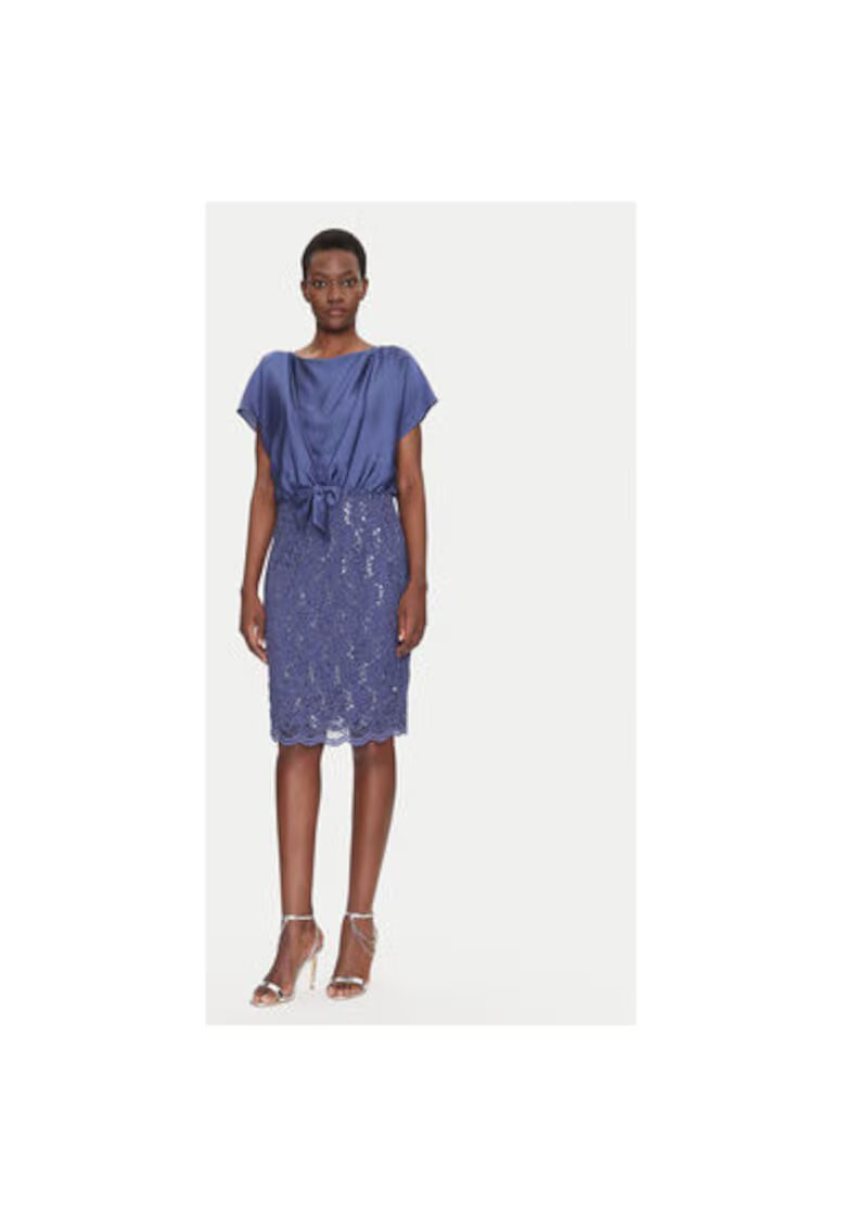 SWING Rochie dama 5AI10900 - Poliester - Albastru - Albastru