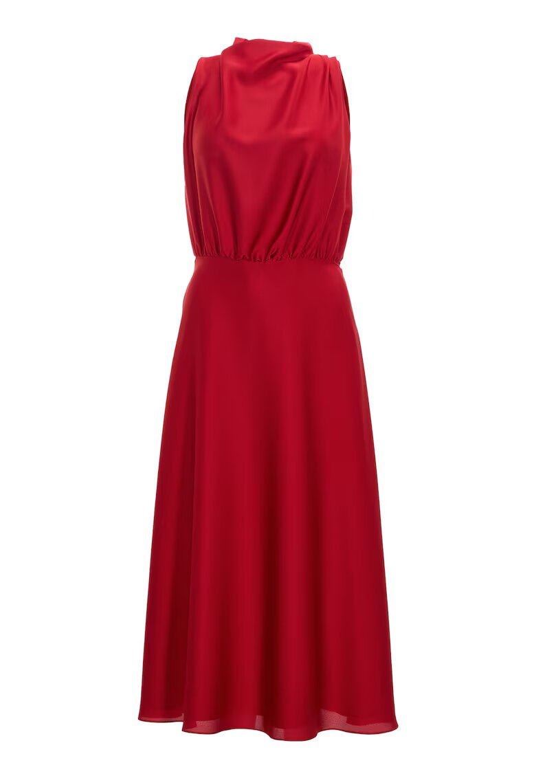 SWING Rochie dama 5AI13700 - Poliester - Rosu
