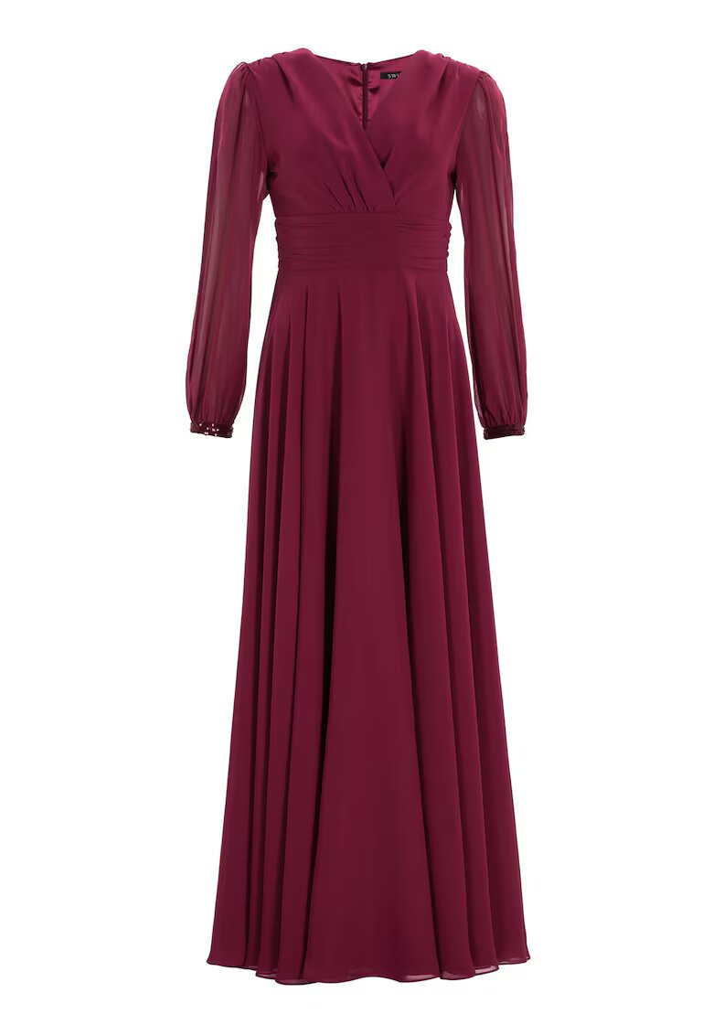 SWING Rochie dama 5AI17100 - Poliester - Visiniu - Visiniu