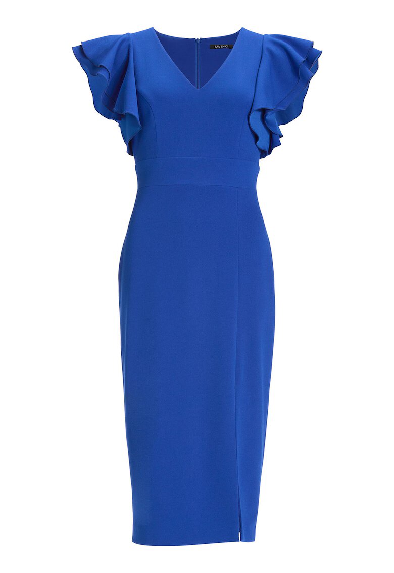 SWING Rochie dama 5AI18400 - Poliester - Albastru