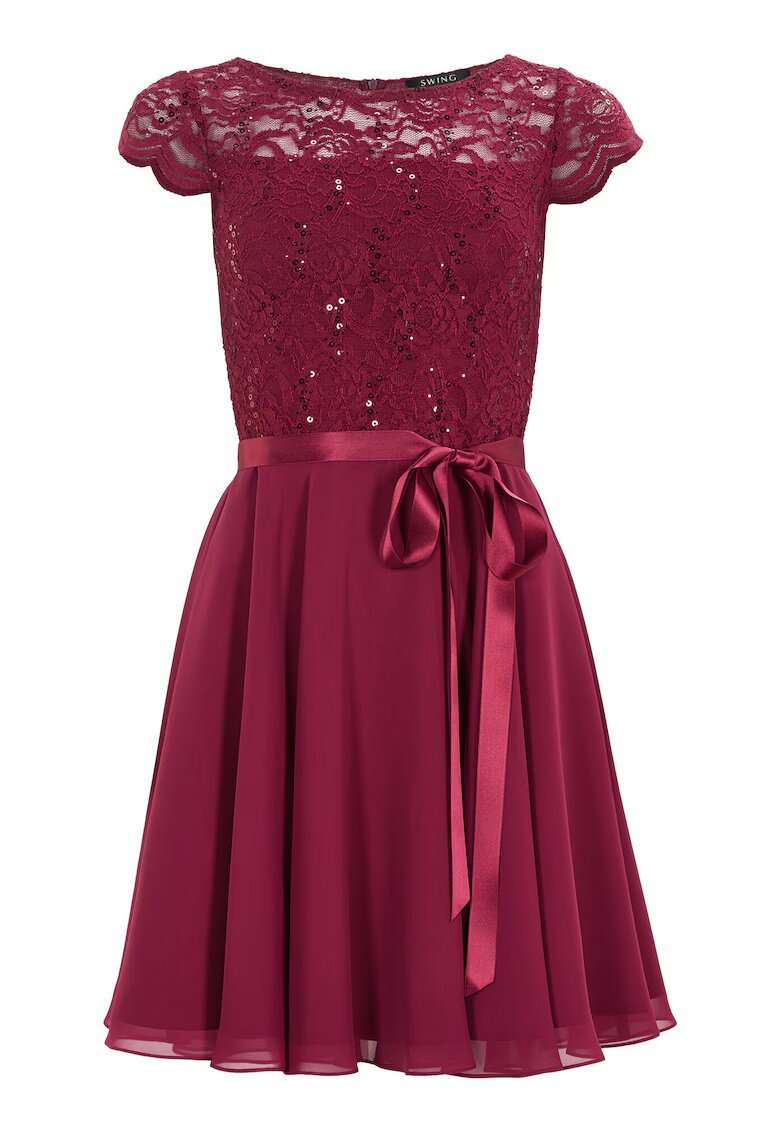 SWING Rochie dama 77760510 - Poliester - Visiniu