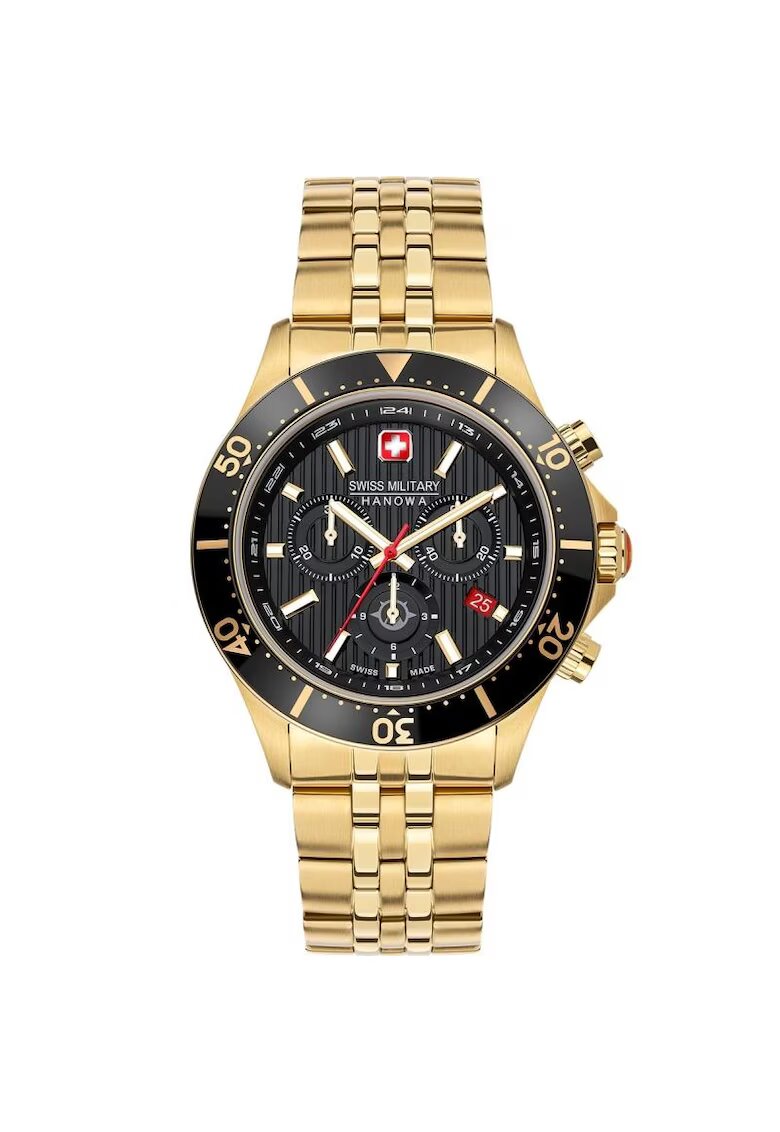 Swiss Military Ceas barbatesc SMWGI2100710 Quartz Auriu