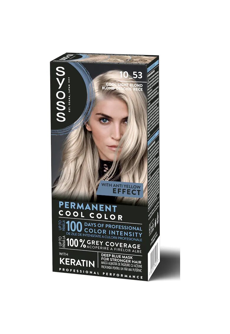 Syoss Vopsea de par Baseline Metallic Collection - 115 ml - Blond deschis rece
