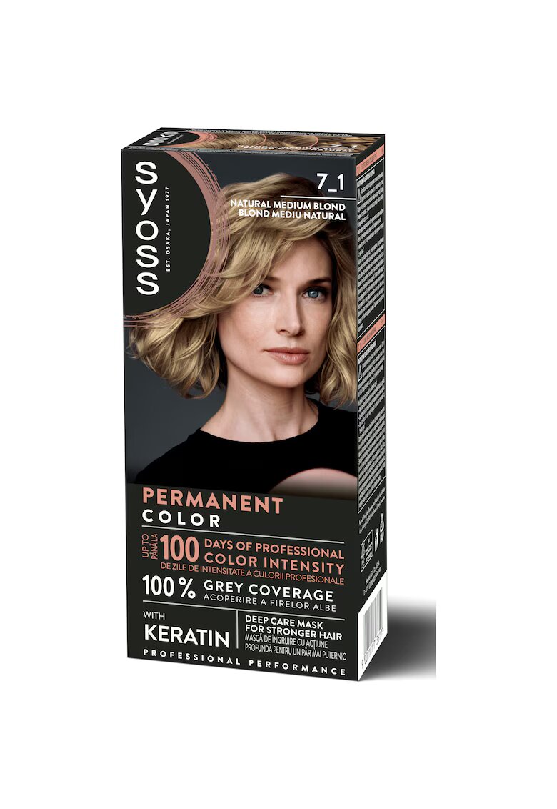 Syoss Vopsea de par Baseline Metallic Collection - 115 ml - Blond mediu natural