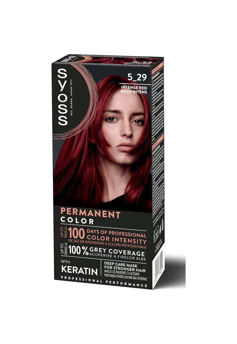 Syoss Vopsea de par Baseline Metallic Collection - 115 ml - Rosu intens