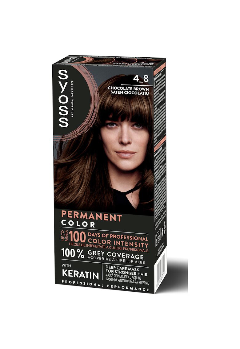 Syoss Vopsea de par permanenta Color Baseline 115 ml - Saten Ciocolatiu