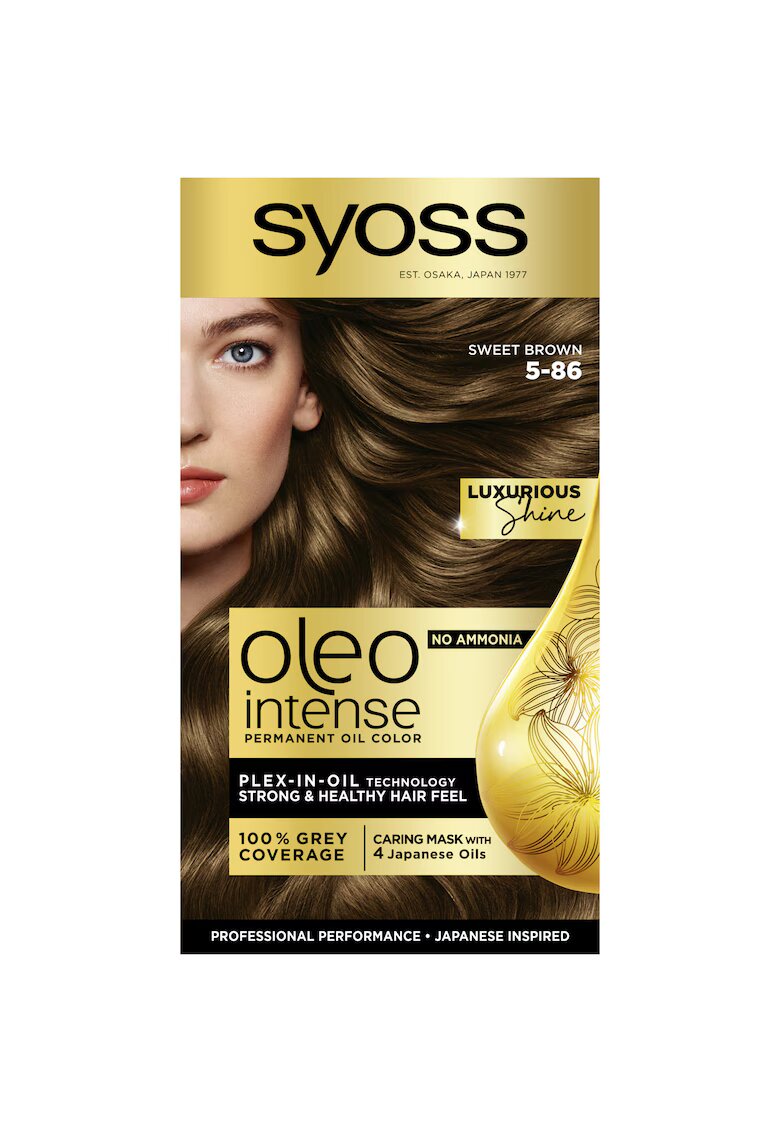 Syoss Vopsea de par permanenta fara amoniac Color Oleo Intense 115 ml - 5-86